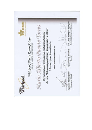 MARIO PUENTE CURRICULUM 1 2016