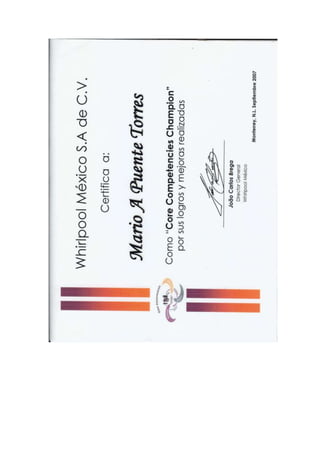 MARIO PUENTE CURRICULUM 1 2016