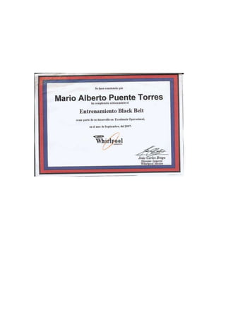 MARIO PUENTE CURRICULUM 1 2016