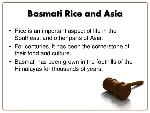 Basmati Rice Patent : Basmati Rice Patent Battle : It concerns a portfolio of us patents for basmati rice, the secular staple of the indian continent.