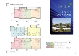 11
LEVEL 9
FLO OR PLANS
- A p a r t m e n t s -
 