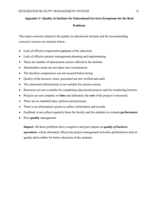 Total Quality Management - Words | Research Paper Example quality management research paper