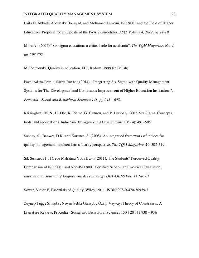 Research paper on service quality in education