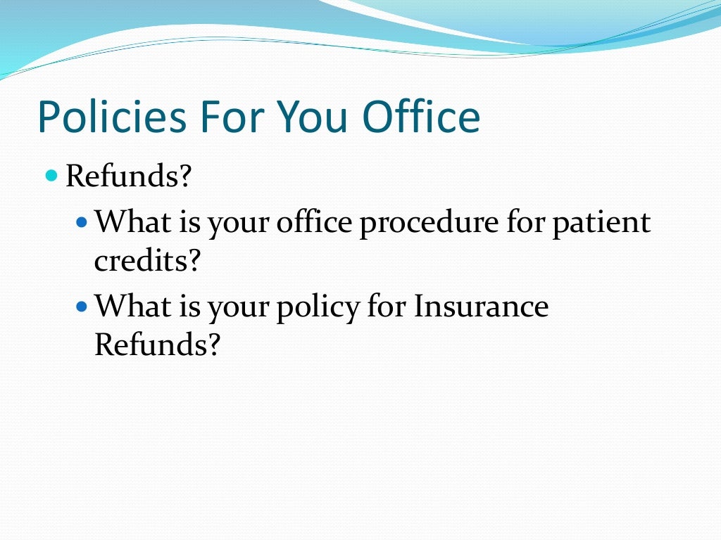 front office procedures