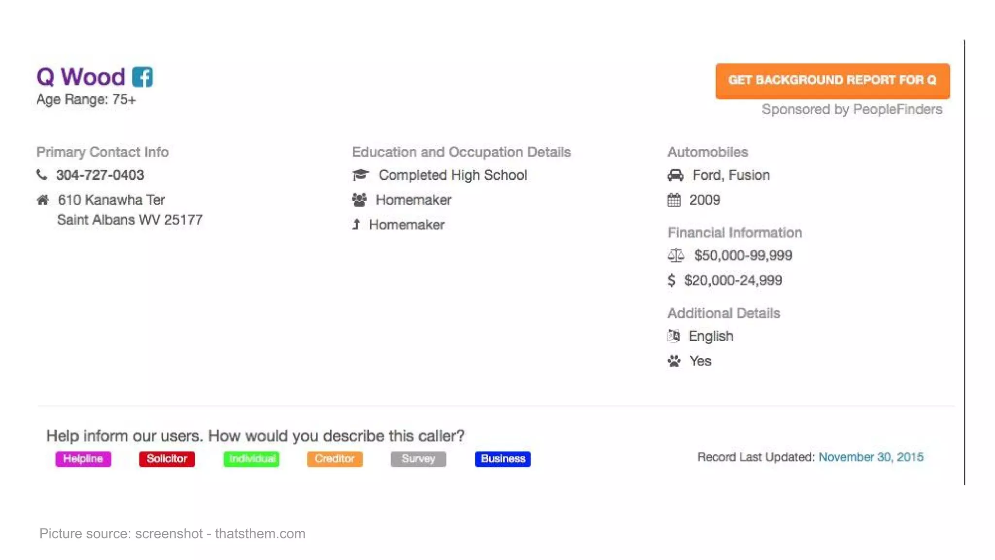 Picture source: screenshot - thatsthem.com
 