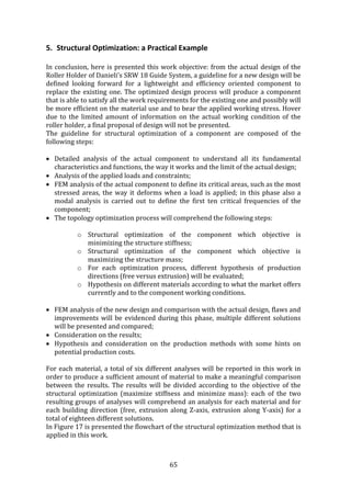 Analysis and Structural Optimization of a Mechanical Component for the ...