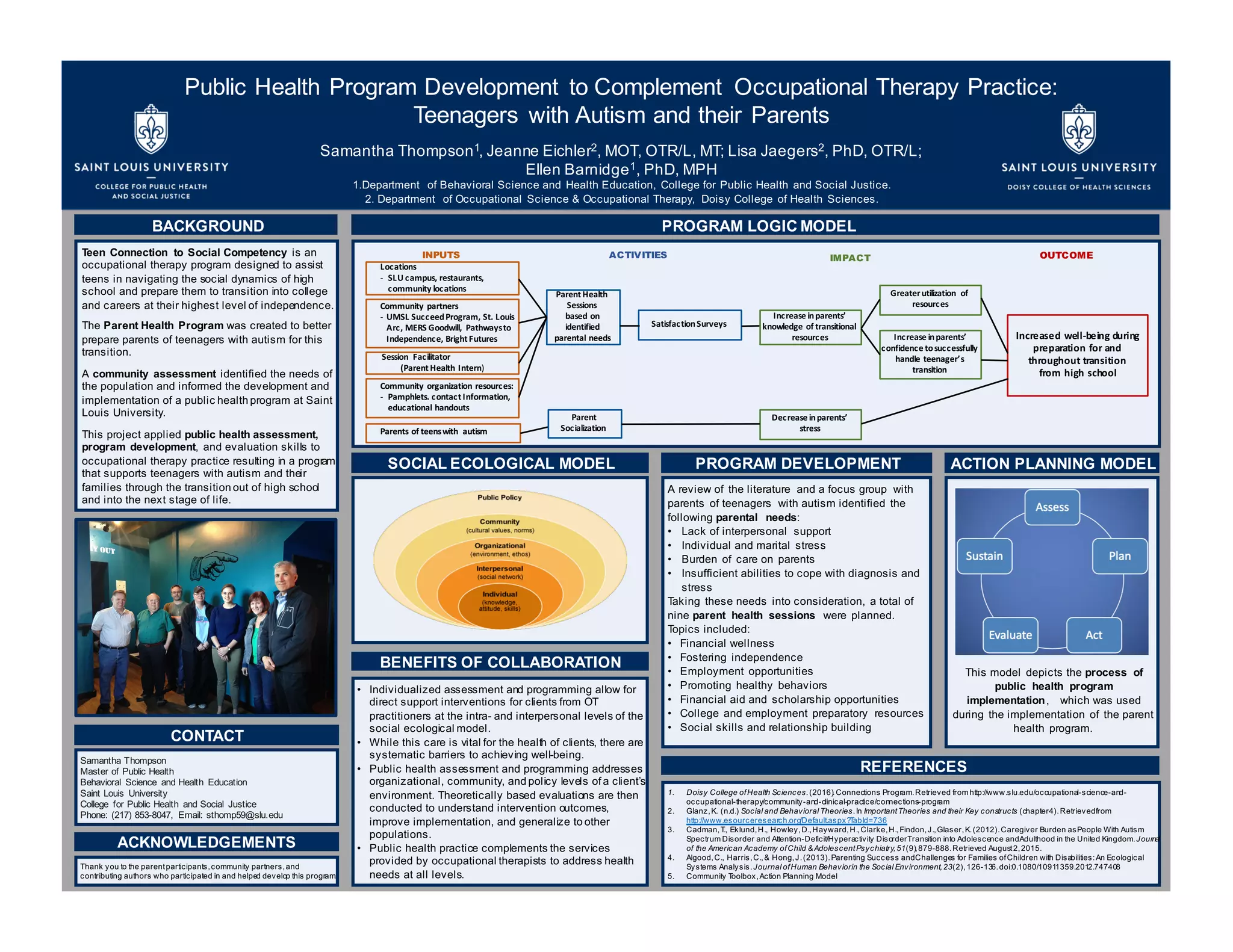 Public Health Program Development to Complement Occupational Therapy ...