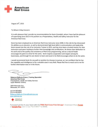 Letter of Recommendation Red Cross 2015