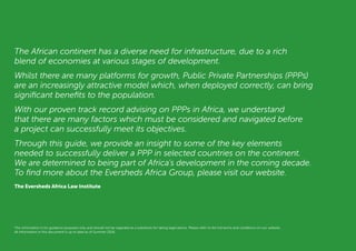 Eversheds PPP in Africa Guide - Nov 2016 | PDF