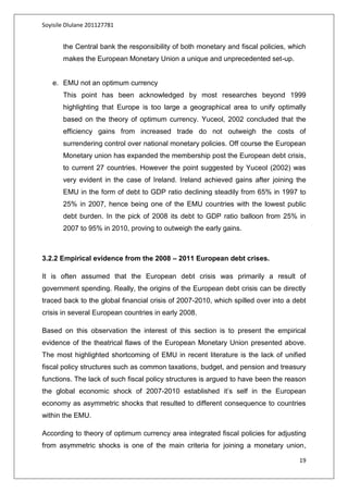 OPTIMUM CURRENCY AREA | PDF