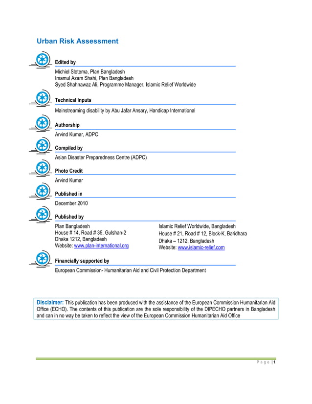 Urban Risk Assessment-URA | PDF