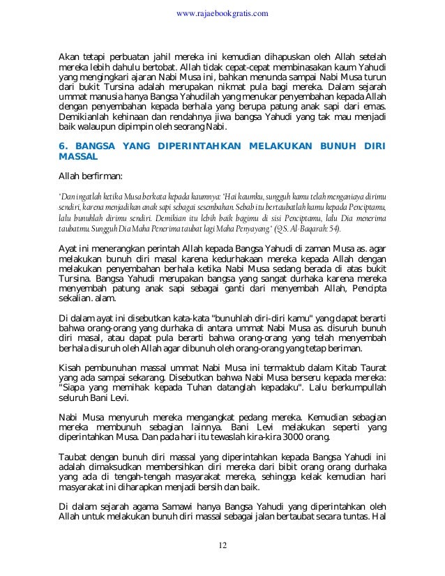 76 Karakter2 Yahudi Dalam Al Qur An