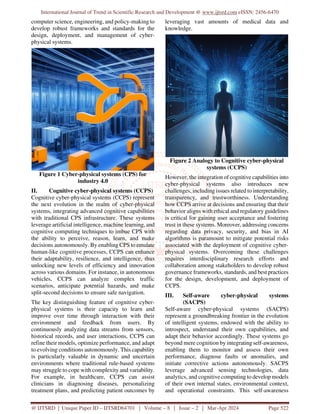 The Future of Self Aware Cyber Physical Systems Trends and Challenges | PDF