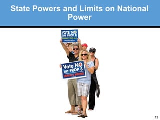 13 
State Powers and Limits on National 
Power 
 