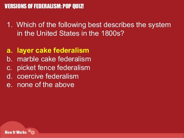 the evolution of federalism ppt