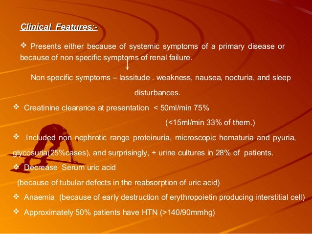 77. tubulointerstitial disease of kidney