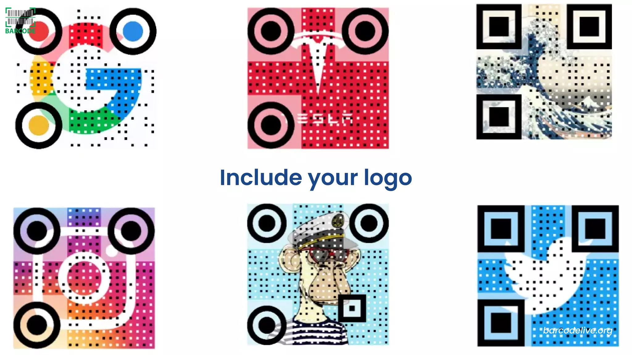 Include your logo
barcodelive.org
 