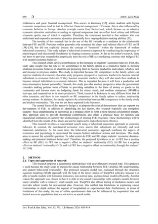 Family economics education and basic economics in shaping students ...