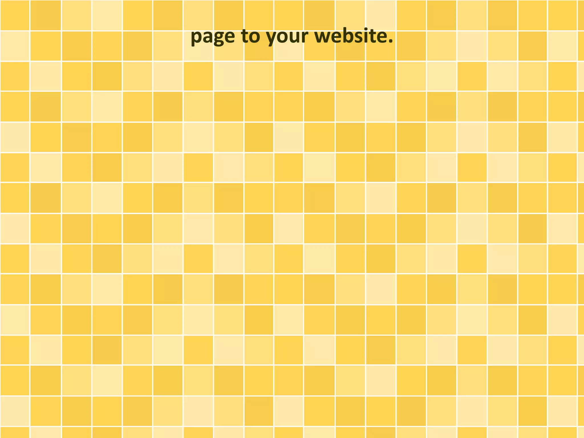 page to your website.
 