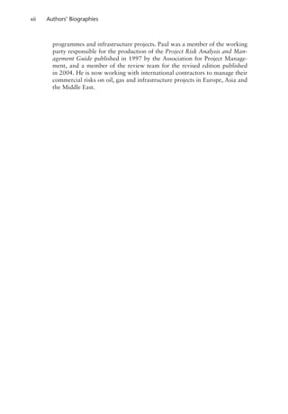 Managing Risk in Construction Projects 3rd Edition Nigel J. Smith | PDF