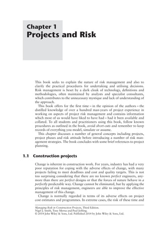 Managing Risk in Construction Projects 3rd Edition Nigel J. Smith | PDF
