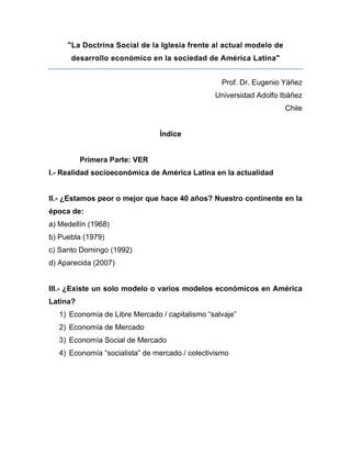 LA CUESTIÓN DE LA VIDA ECONÓMICO-SOCIAL EN EL CONCILIO VATICANO II. APORTES  DE LATINOAMÉRICA Y EL CARIBE