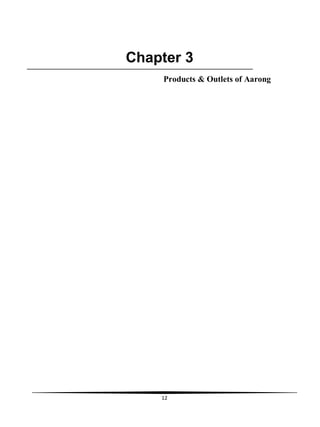 12
Chapter 3
Products & Outlets of Aarong
 