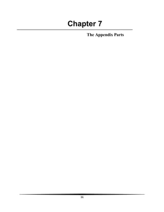 36
Chapter 7
The Appendix Parts
 
