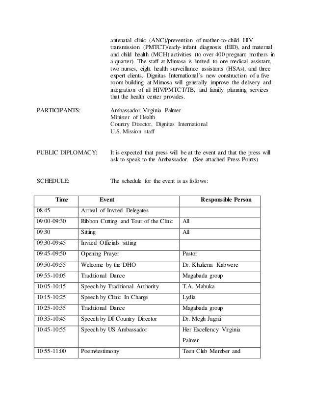briefing memo sample
