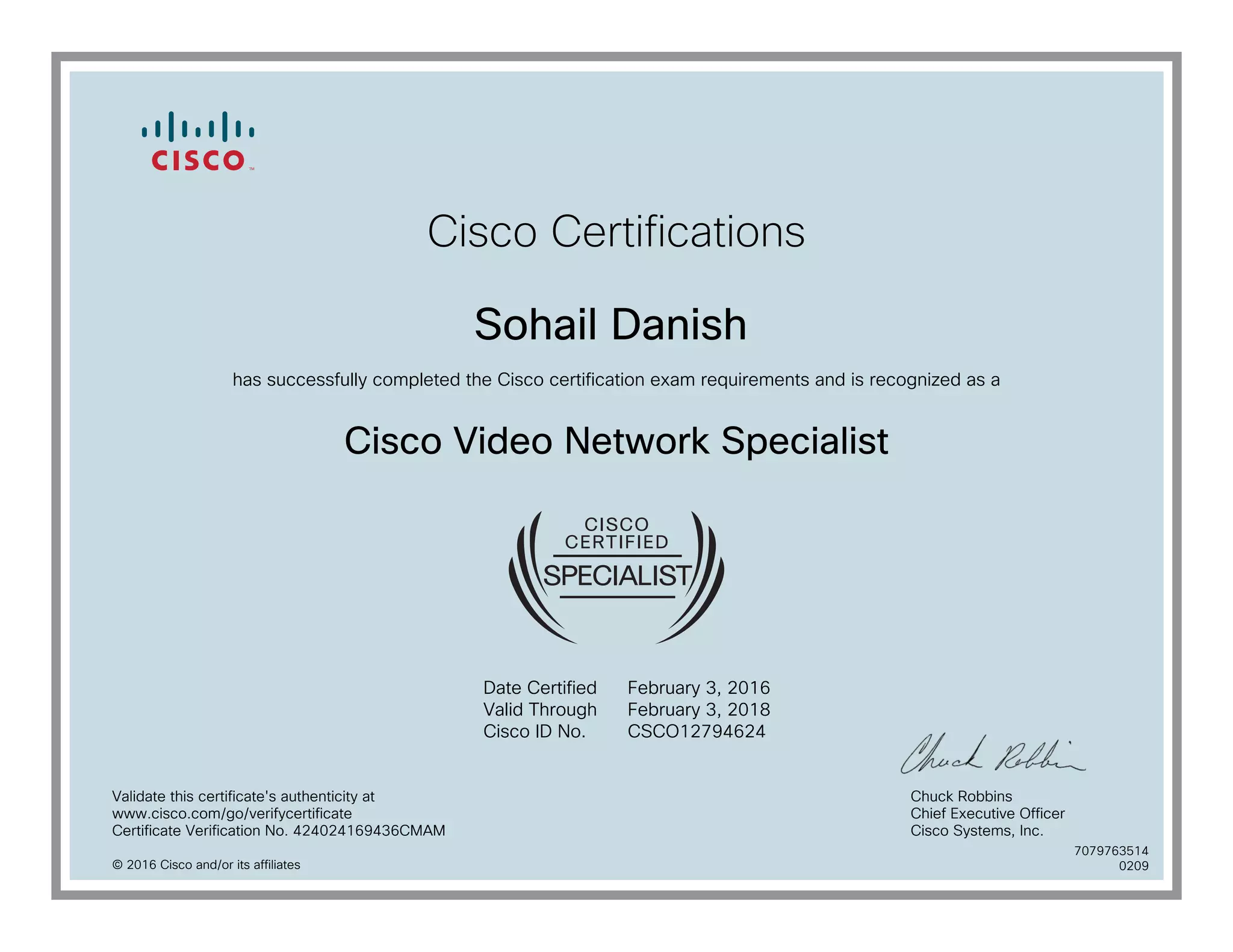 Cisco Video Network Specialist | PDF