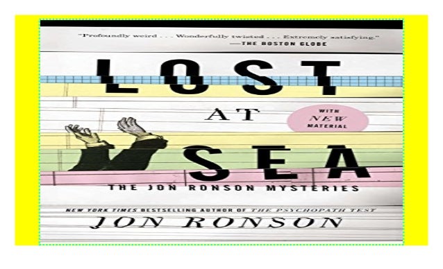 Lost At Sea The Jon Ronson Mysteries Download Lost At Sea The Jon Ronson Mysteries Download