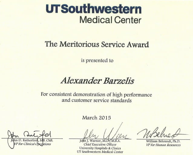 Meritorious Award Certificate | PPT