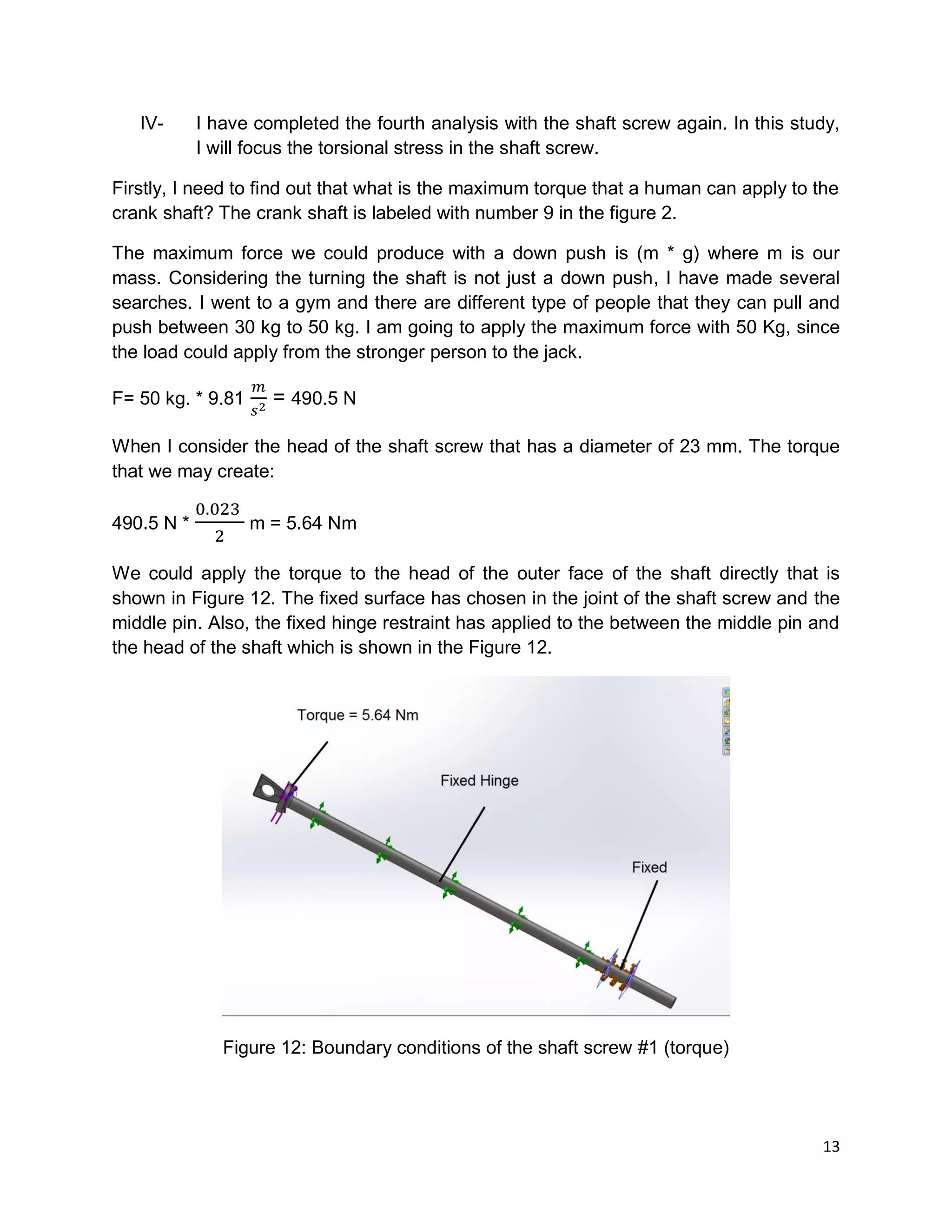 Final Project_ Design and FEM Analysis of Scissor Jack | PDF