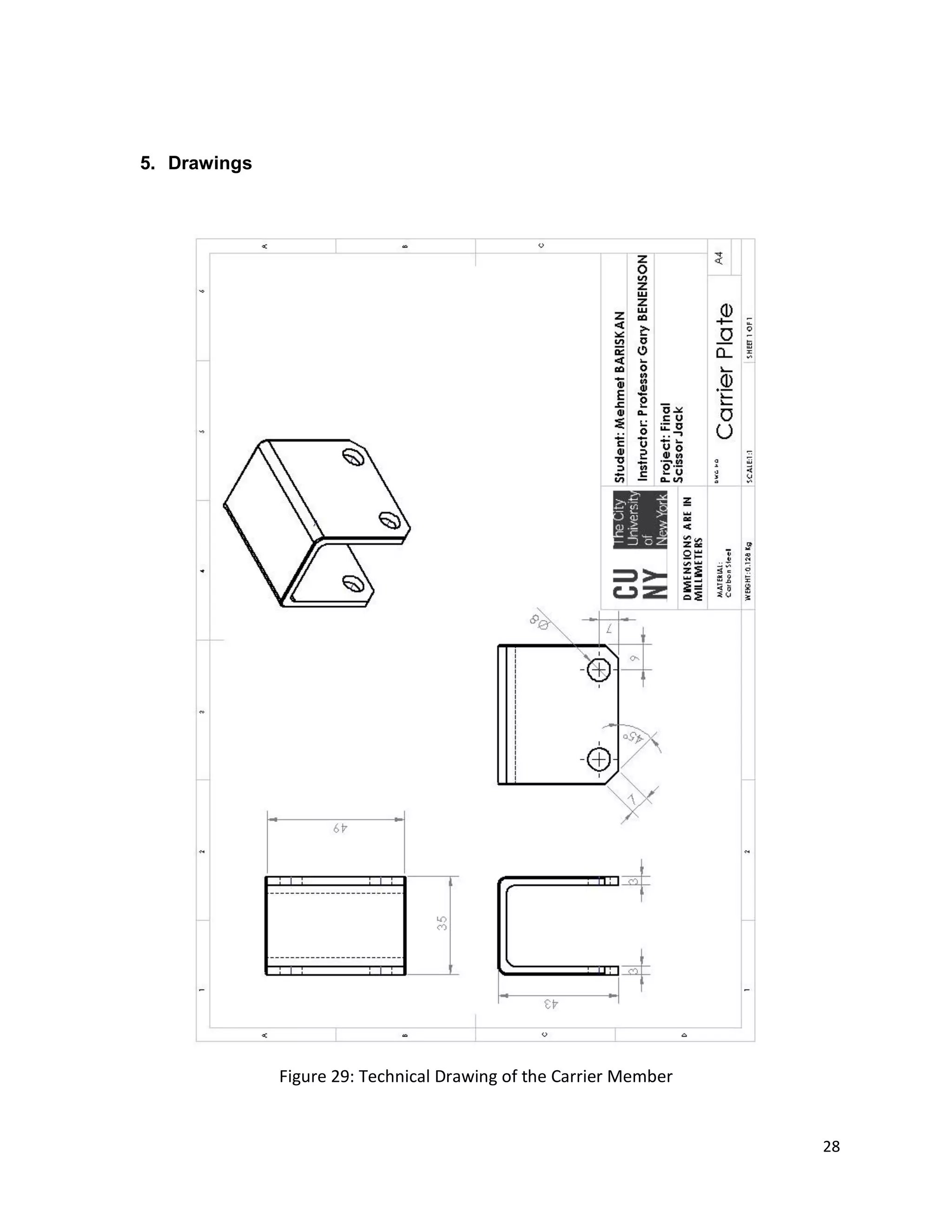 Final Project_ Design and FEM Analysis of Scissor Jack | PDF