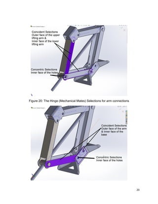 Final Project_ Design and FEM Analysis of Scissor Jack | PDF