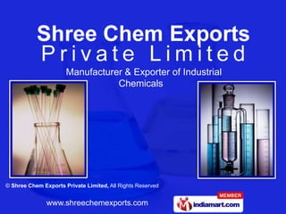 Manufacturer & Exporter of Industrial
                                 Chemicals




© Shree Chem Exports Private Limited, All Rights Reserved


               www.shreechemexports.com
 