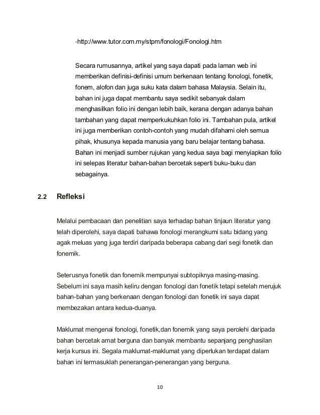 Contoh Folio Bahasa Melayu - Contoh Moo