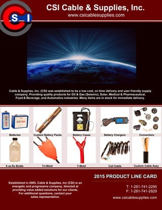 CSI - 2015 Line Card .M