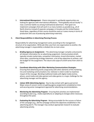 Advertising Assignment.pdf Comprehensive Guide to Canadian Advertising Industry and Agency ...