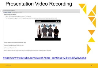 Presentation Video Recording
15.9.2016 14
https://www.youtube.com/watch?time_continue=2&v=L3ifWhv6g5g
 