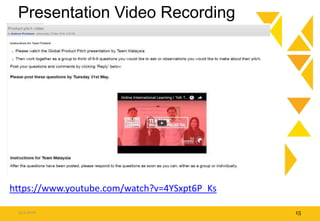Presentation Video Recording
15.9.2016 15
https://www.youtube.com/watch?v=4YSxpt6P_Ks
 