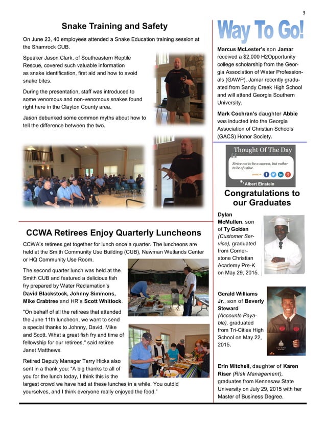 July 2015 CCWA Newsletter PDF