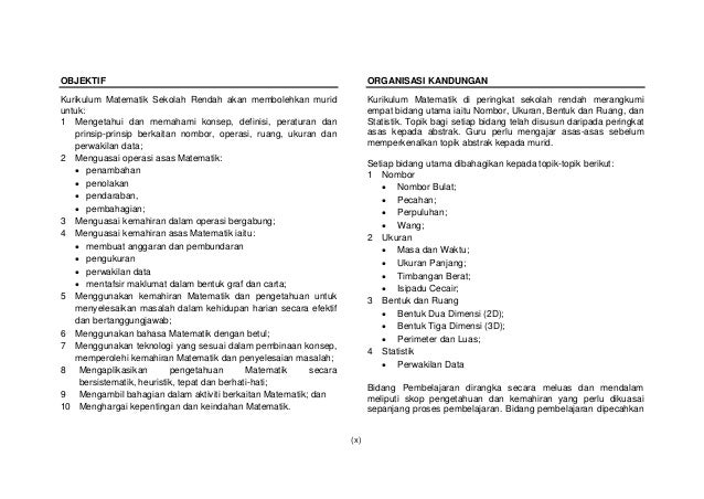 77458945 huraian-sukatan-pelajaran-matematik-tahun-4-2012 
