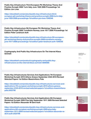 Public Key Infrastructure 4th European Pki Workshop Theory And Practice ...