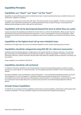 Capability Ownership Government Capability Model v1.0 | PDF