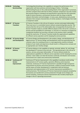 Government Capability Model v1.0 | PDF