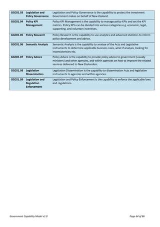 Government Capability Model v1.0 | PDF