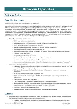 Government Capability Model v1.0 | PDF