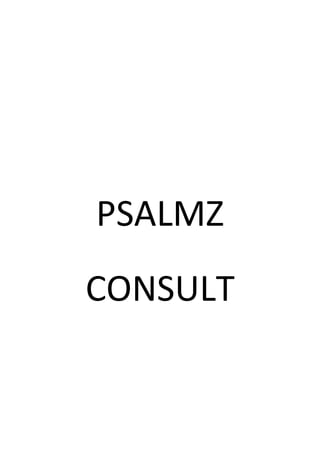 PSALMZ
CONSULT
 