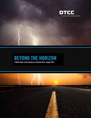 Beyond the Horizon
A White Paper to the Industry on Systemic Risk • August 2013
 